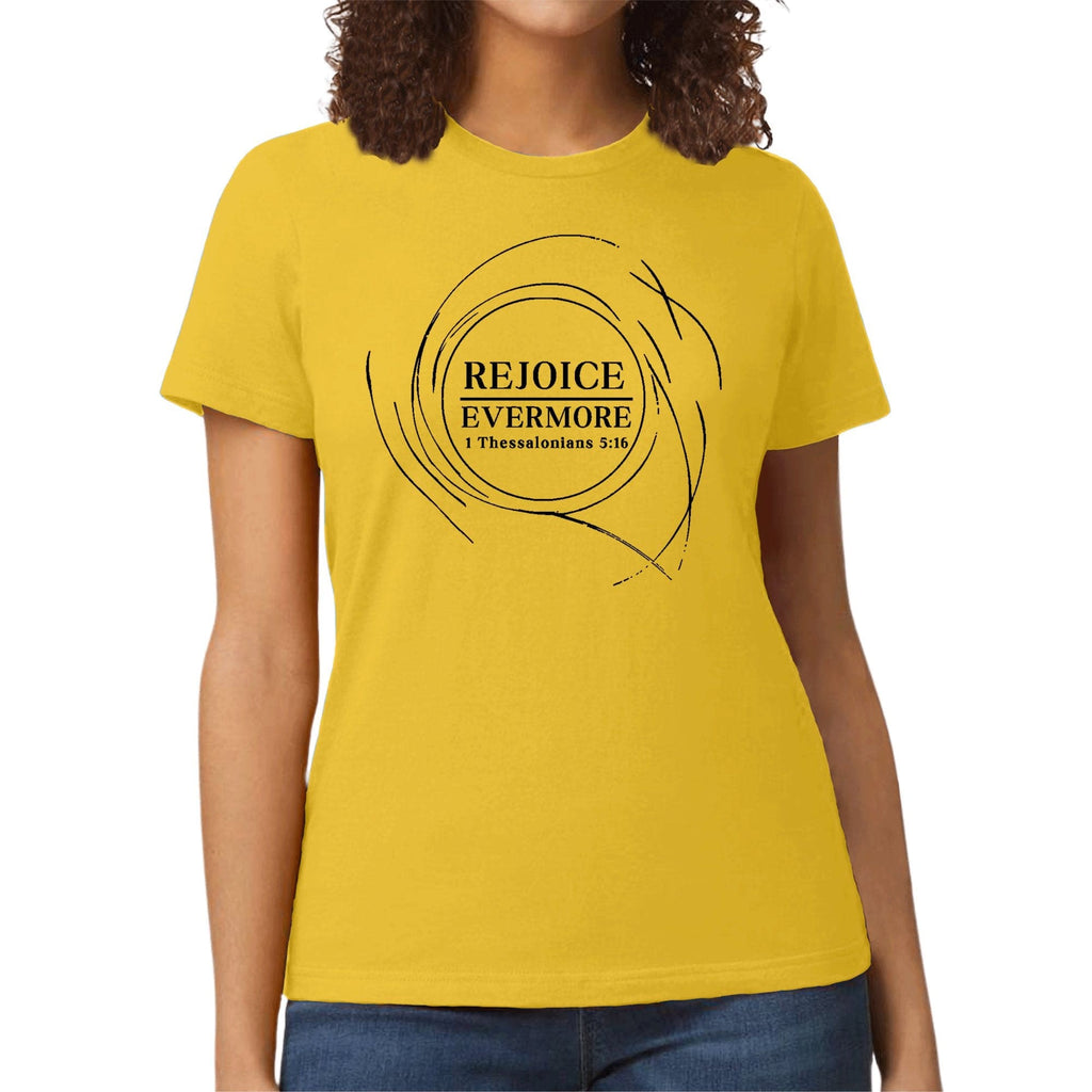 Womens Graphic T-shirt - Rejoice Evermore