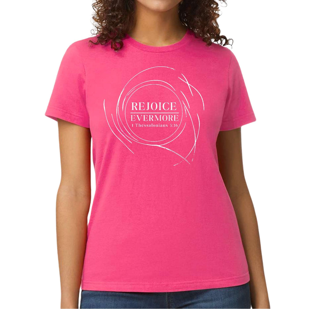 Womens Graphic T-shirt - Rejoice Evermore