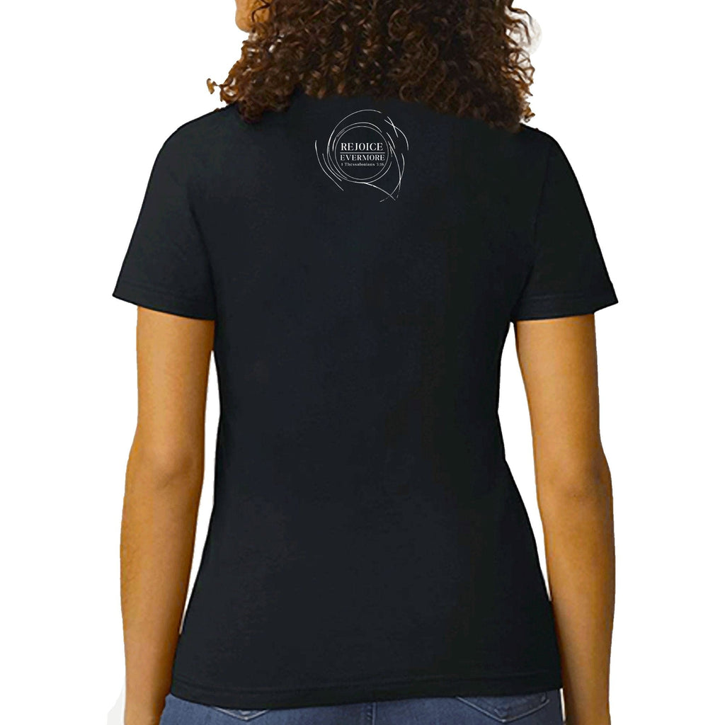 Womens Graphic T-shirt - Rejoice Evermore