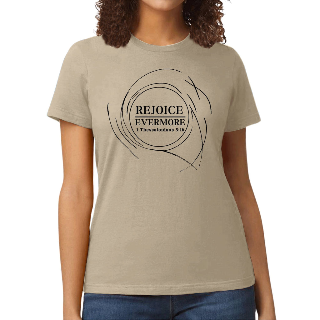 Womens Graphic T-shirt - Rejoice Evermore
