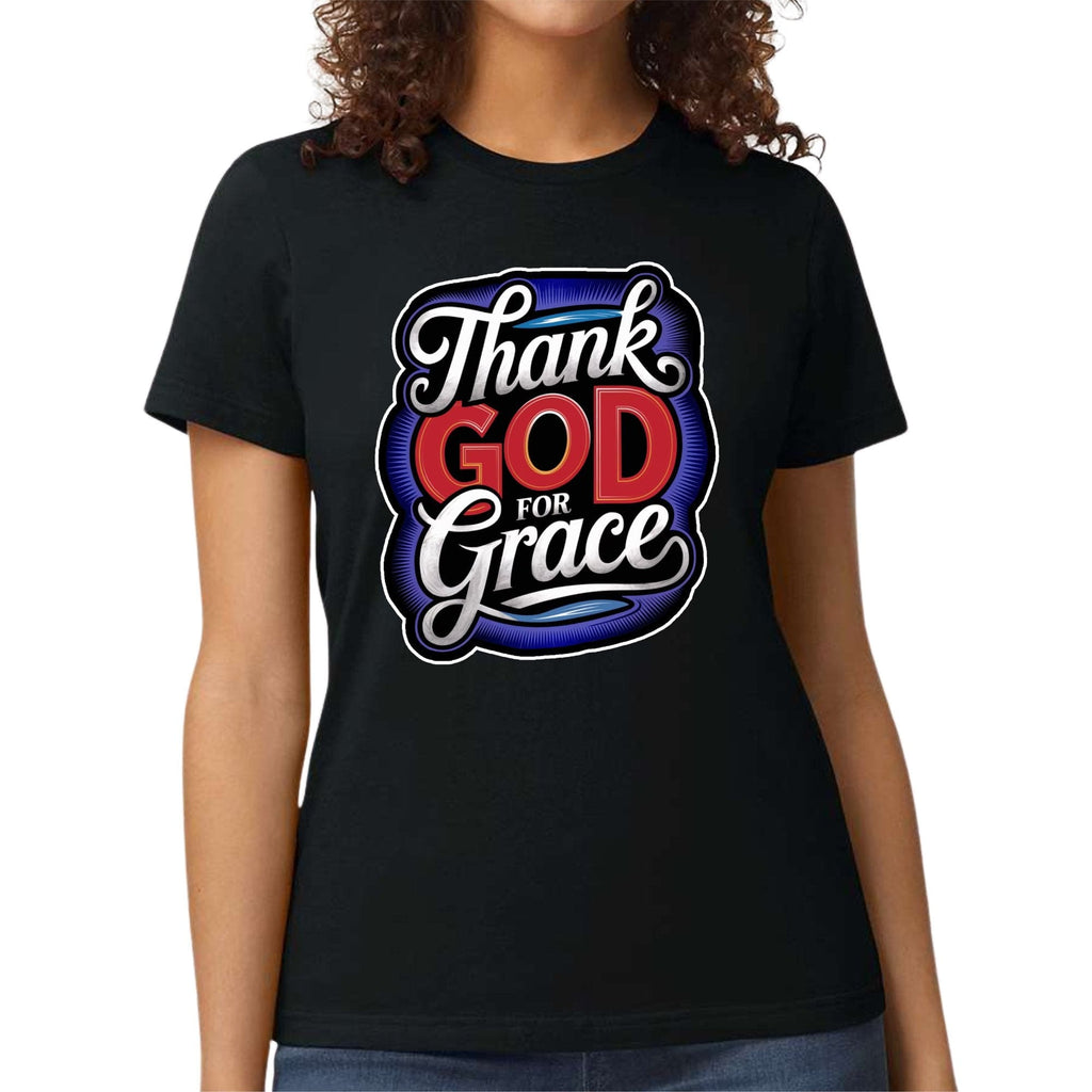 Womens Graphic T-shirt - Thank God for Grace