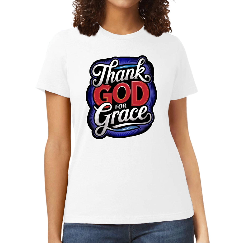 Womens Graphic T-shirt - Thank God for Grace