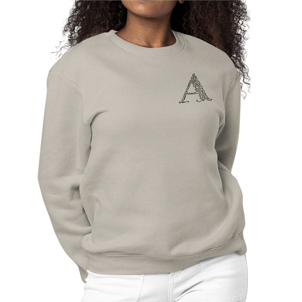 Womens Monogram Sweatshirt - a Initial