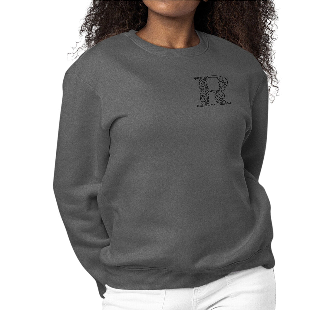 Womens Monogram Sweatshirt - r Initial