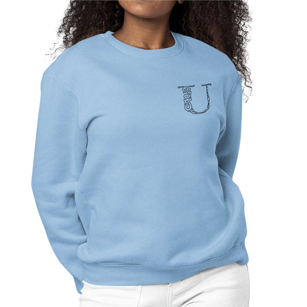 Womens Monogram Sweatshirt - u Initial