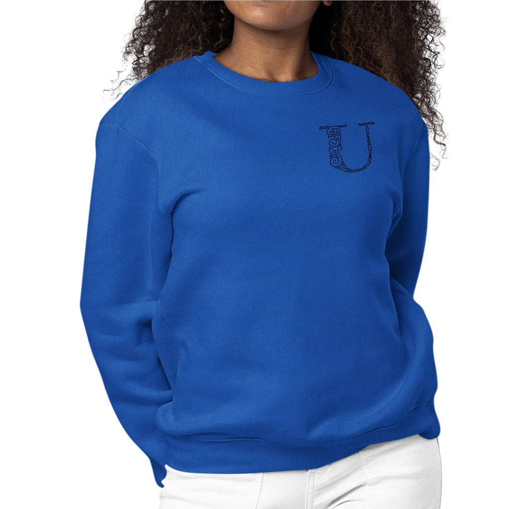 Womens Monogram Sweatshirt - u Initial
