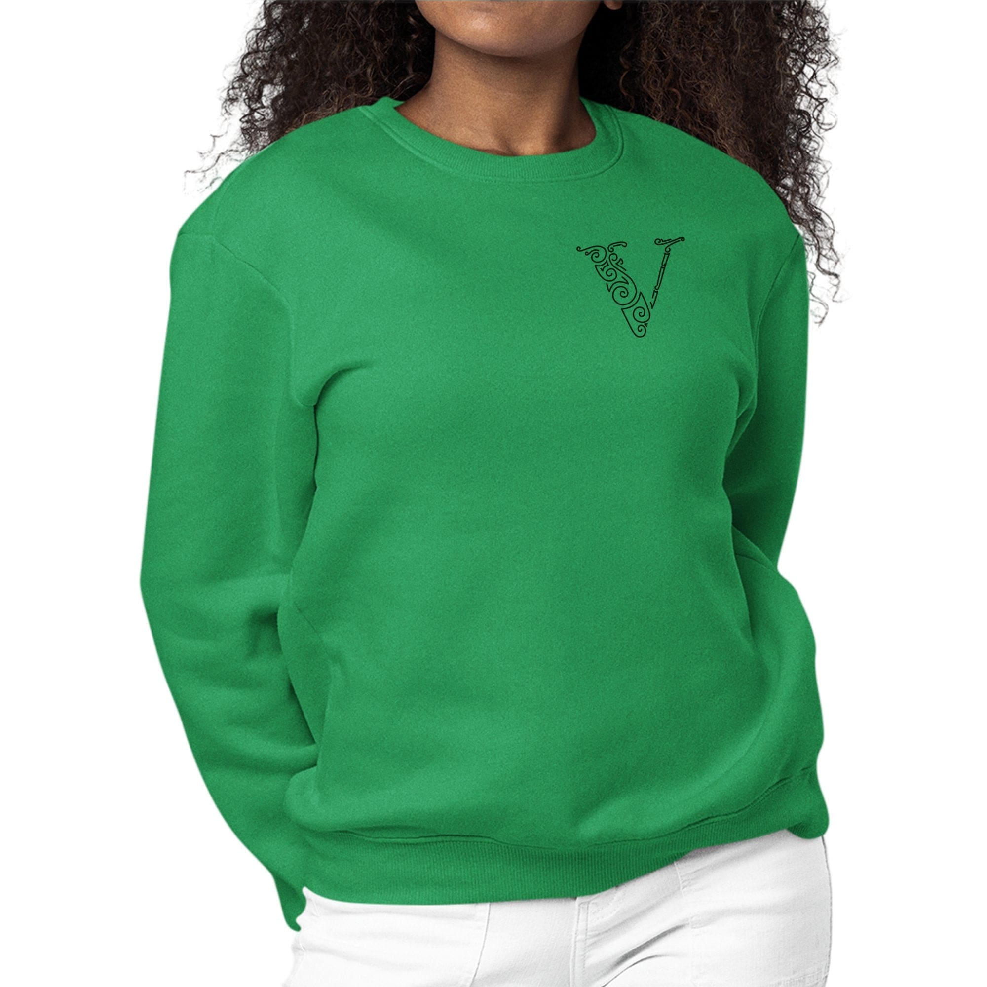 Womens Monogram Sweatshirt - v Initial