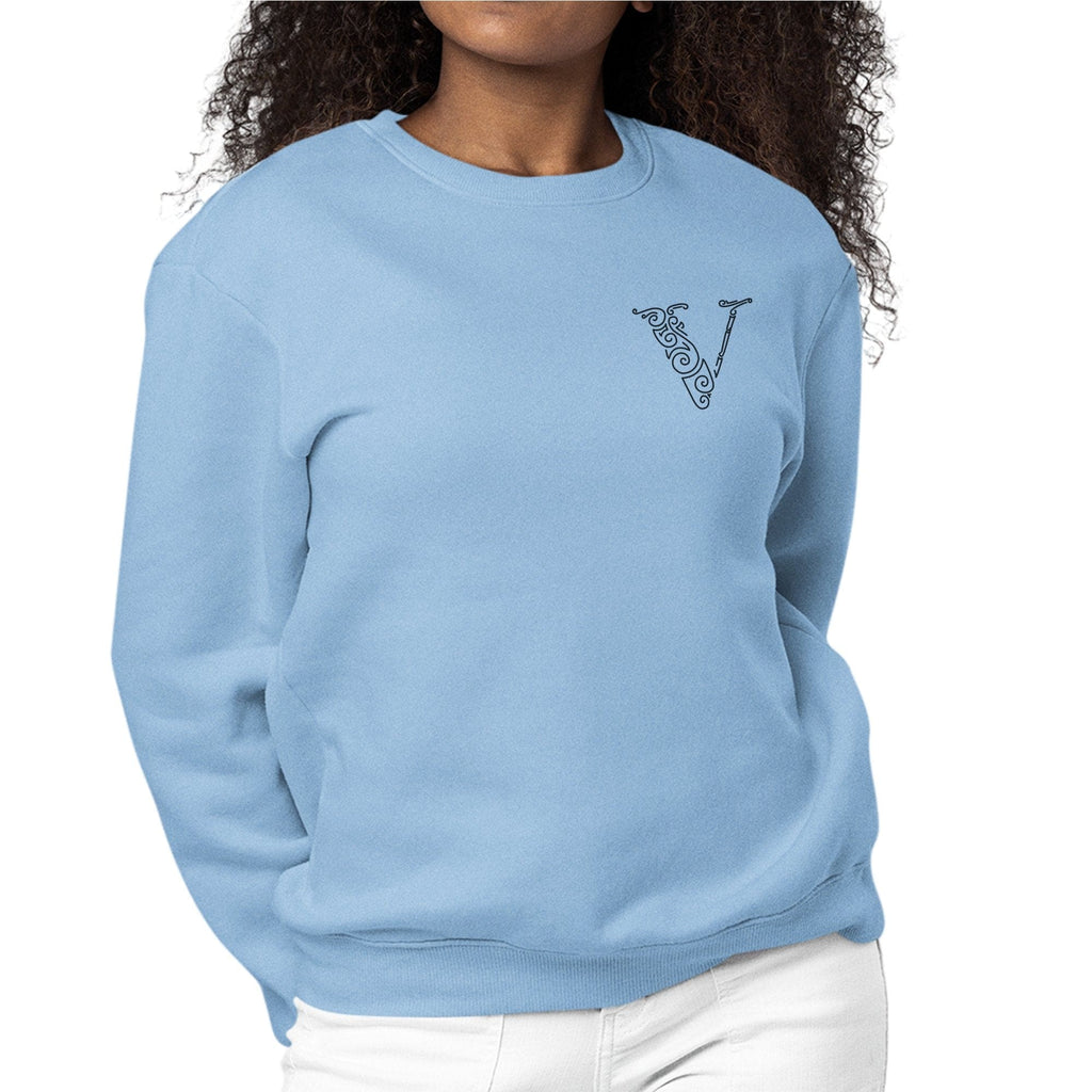 Womens Monogram Sweatshirt - v Initial