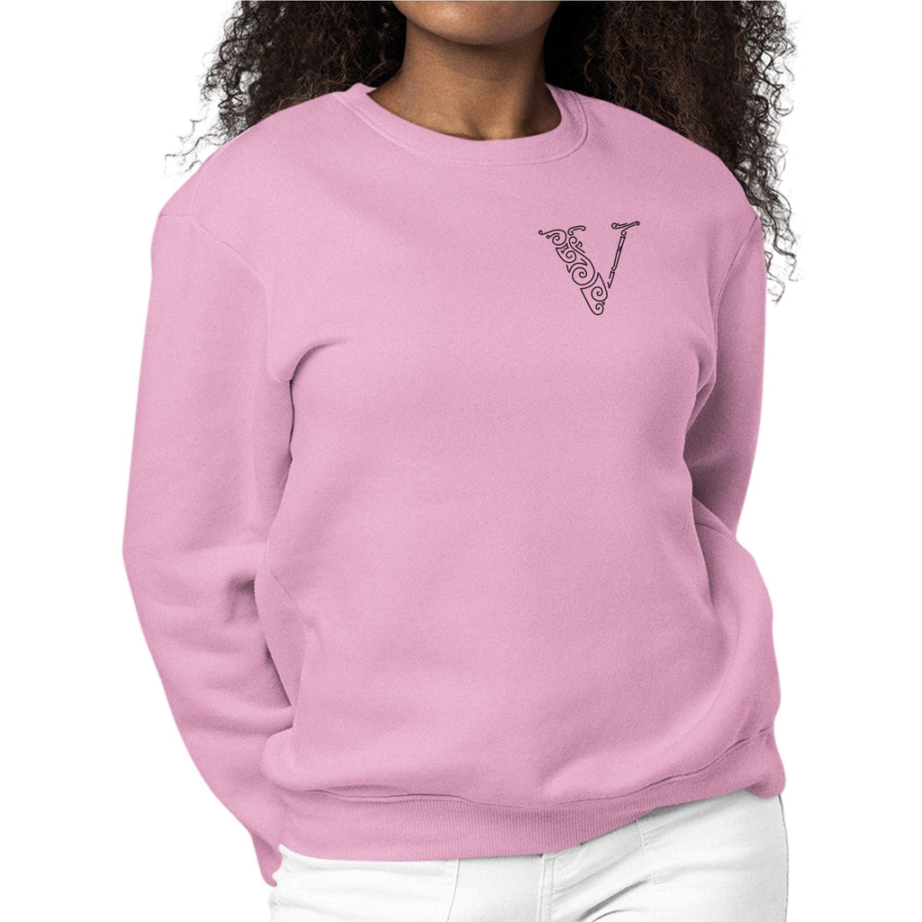 Womens Monogram Sweatshirt - v Initial