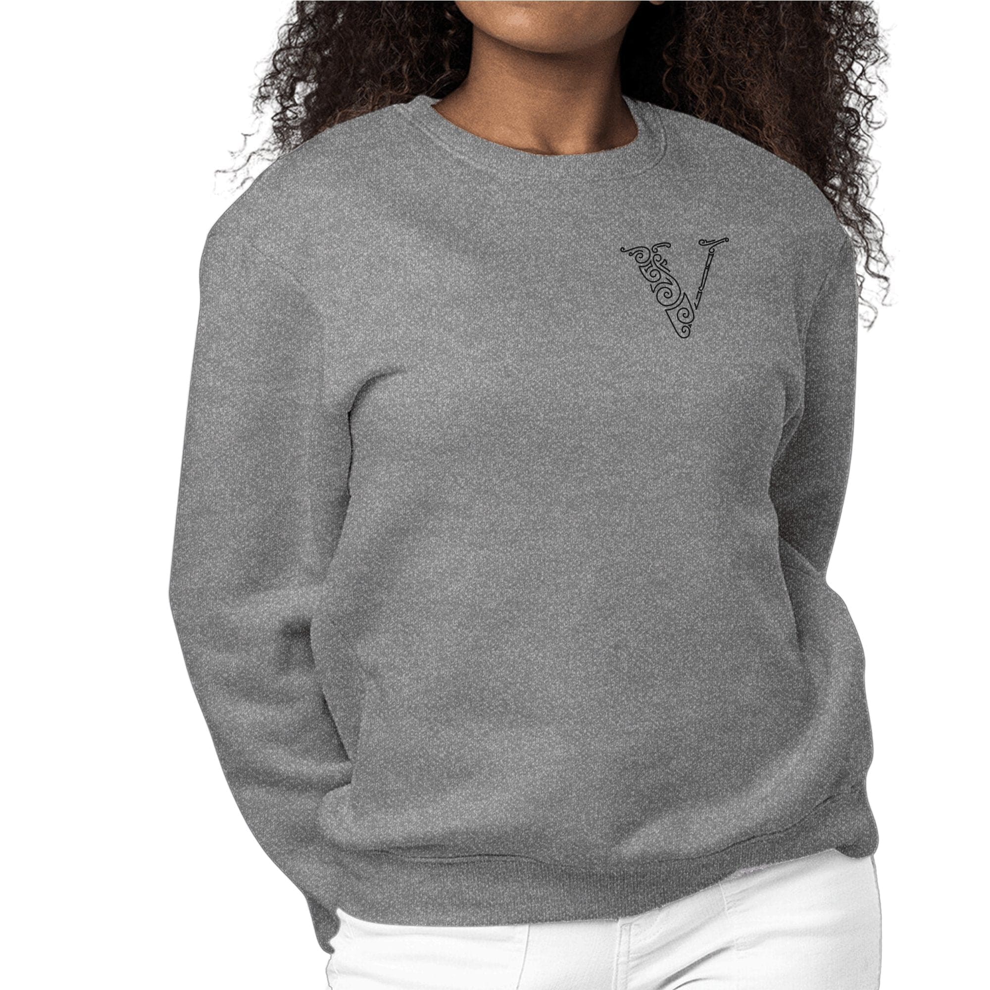 Womens Monogram Sweatshirt - v Initial