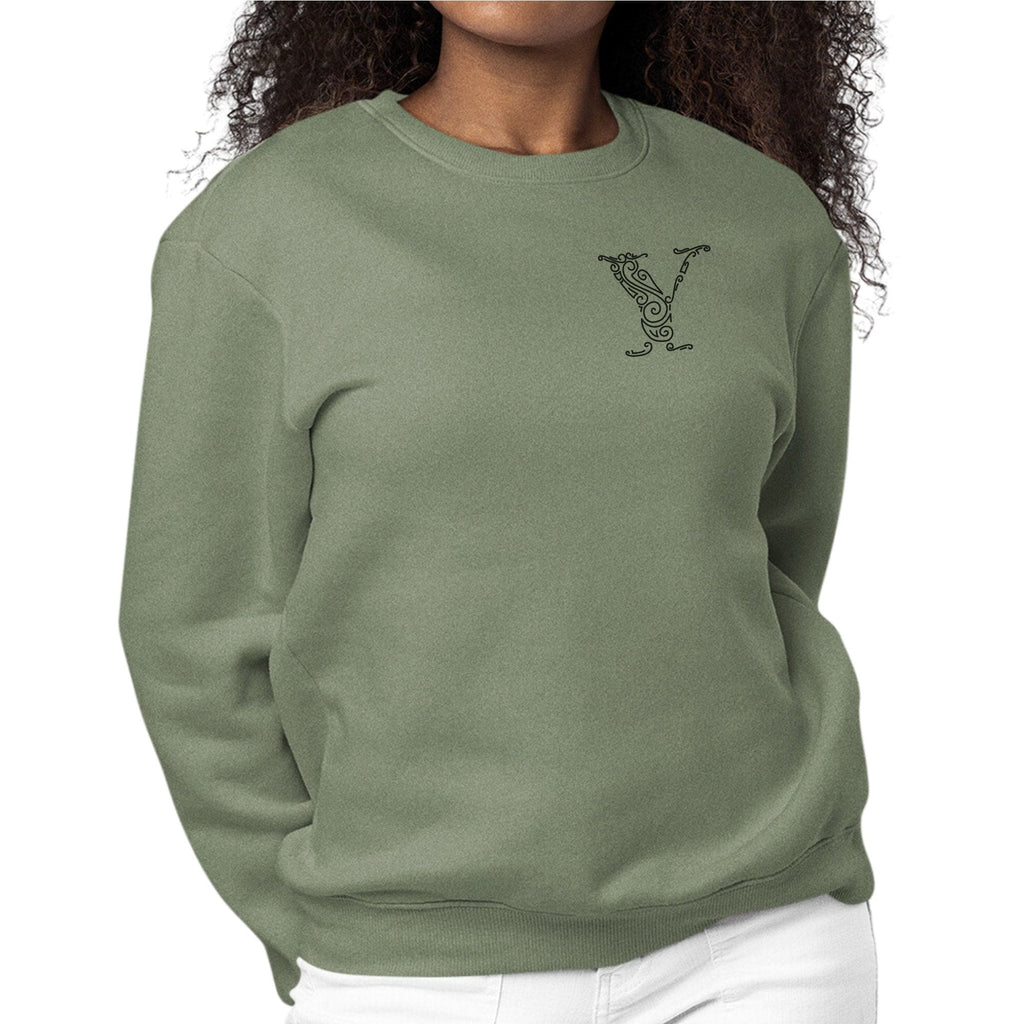 Womens Monogram Sweatshirt - y Initial