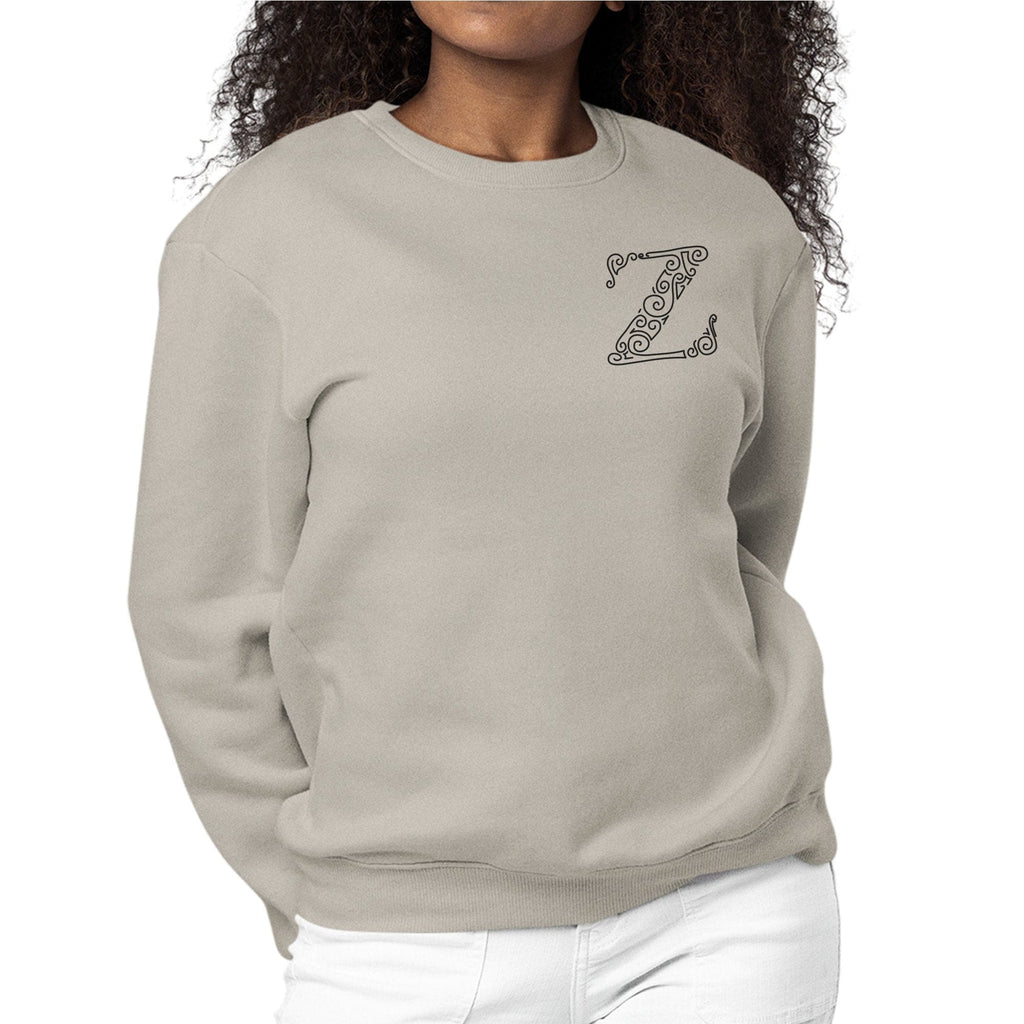 Womens Monogram Sweatshirt - z Initial