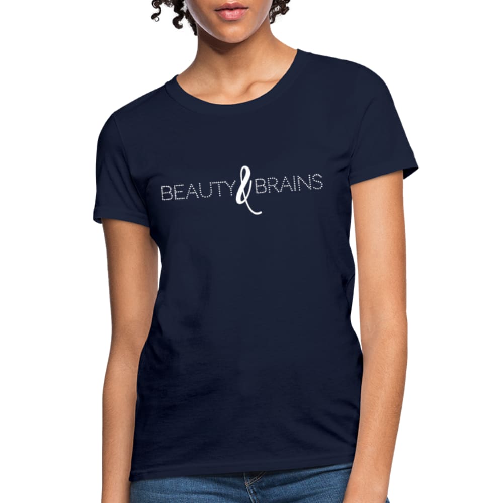 Womens T-shirt - Beauty and Brains Tee