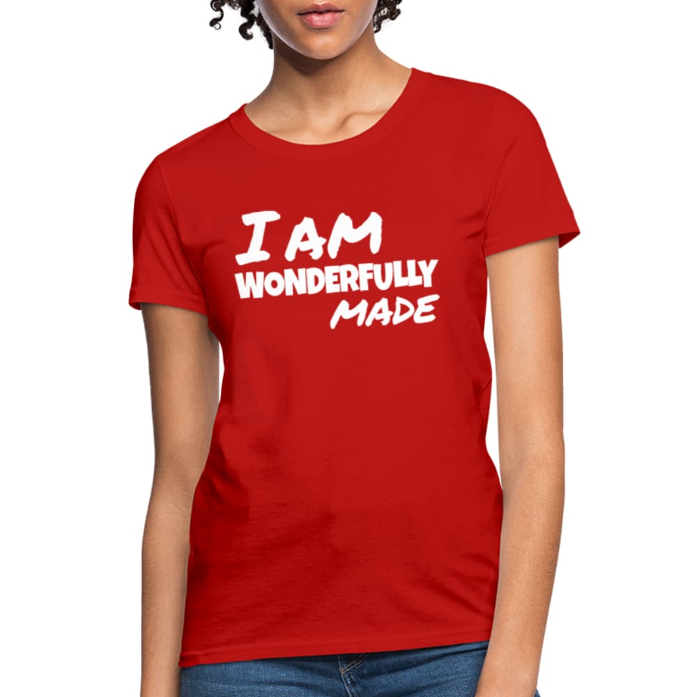 Womens T-shirt - i am Wonderfully Made Tee