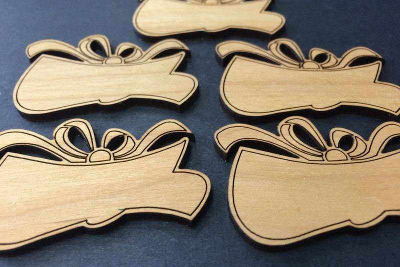 Wood Shape Cutouts for Drop Box Guestbooks