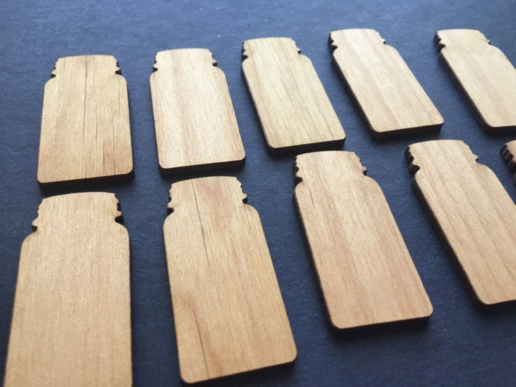Wood Shape Cutouts for Drop Box Guestbooks
