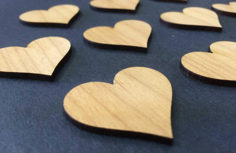 Wood Shape Cutouts for Drop Box Guestbooks