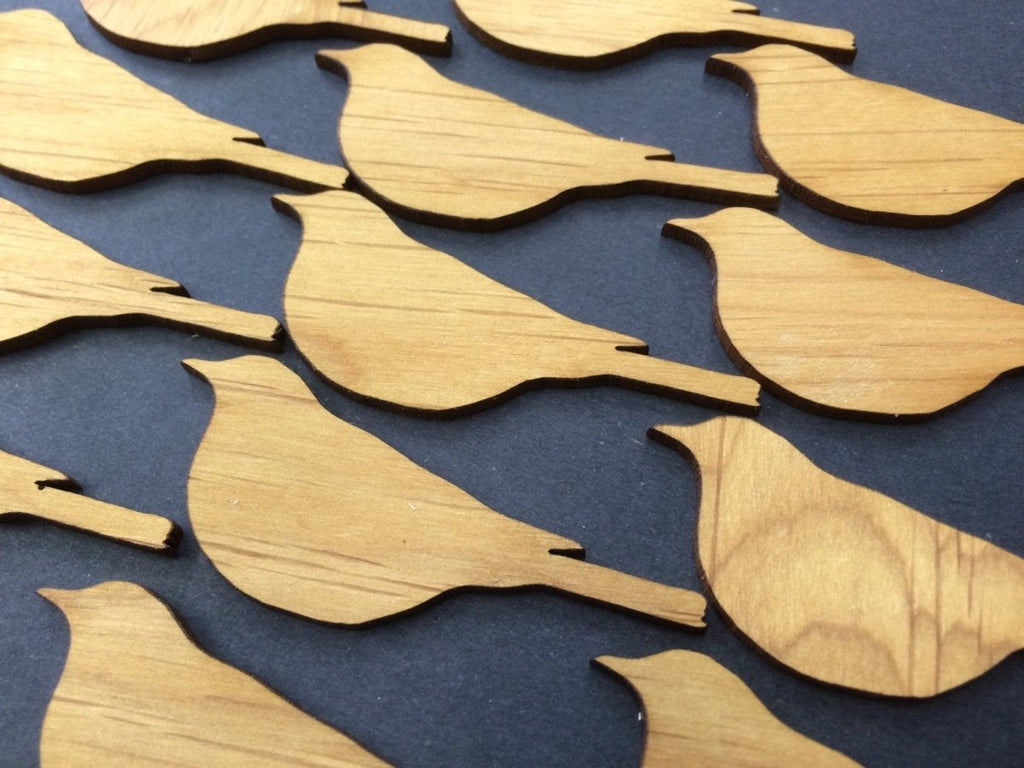 Wood Shape Cutouts for Drop Box Guestbooks