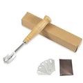 Wooden bread lame cutter with leather cover kitchen baking tool