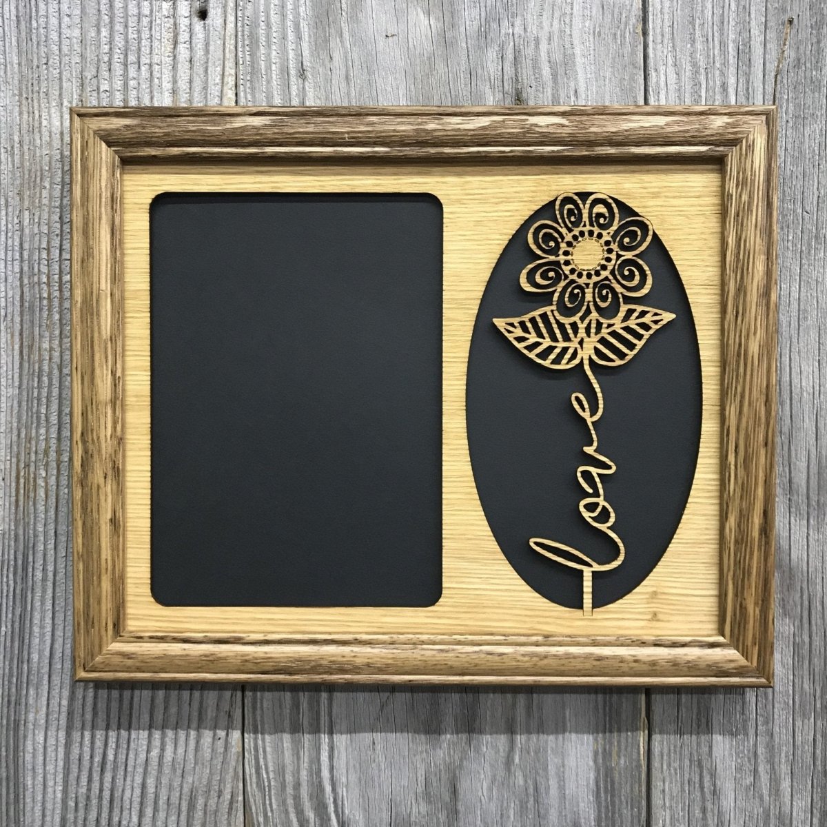 Word Flower Picture Frame - 8x10 Frame Holds 5x7 Photo