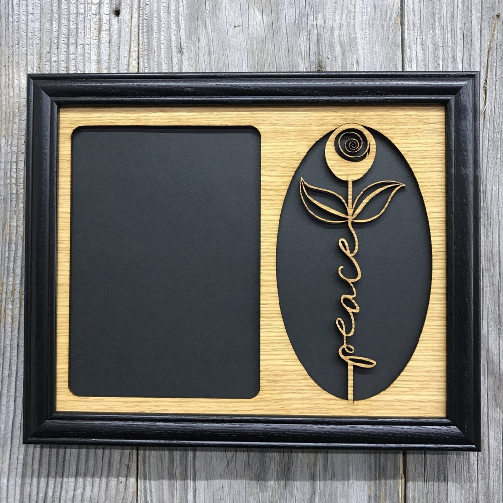 Word Flower Picture Frame - 8x10 Frame Holds 5x7 Photo