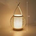 Woven bamboo single restaurant nightstand light bedroom lantern