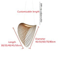 Woven golden nest led pendant lights dining room chandelier