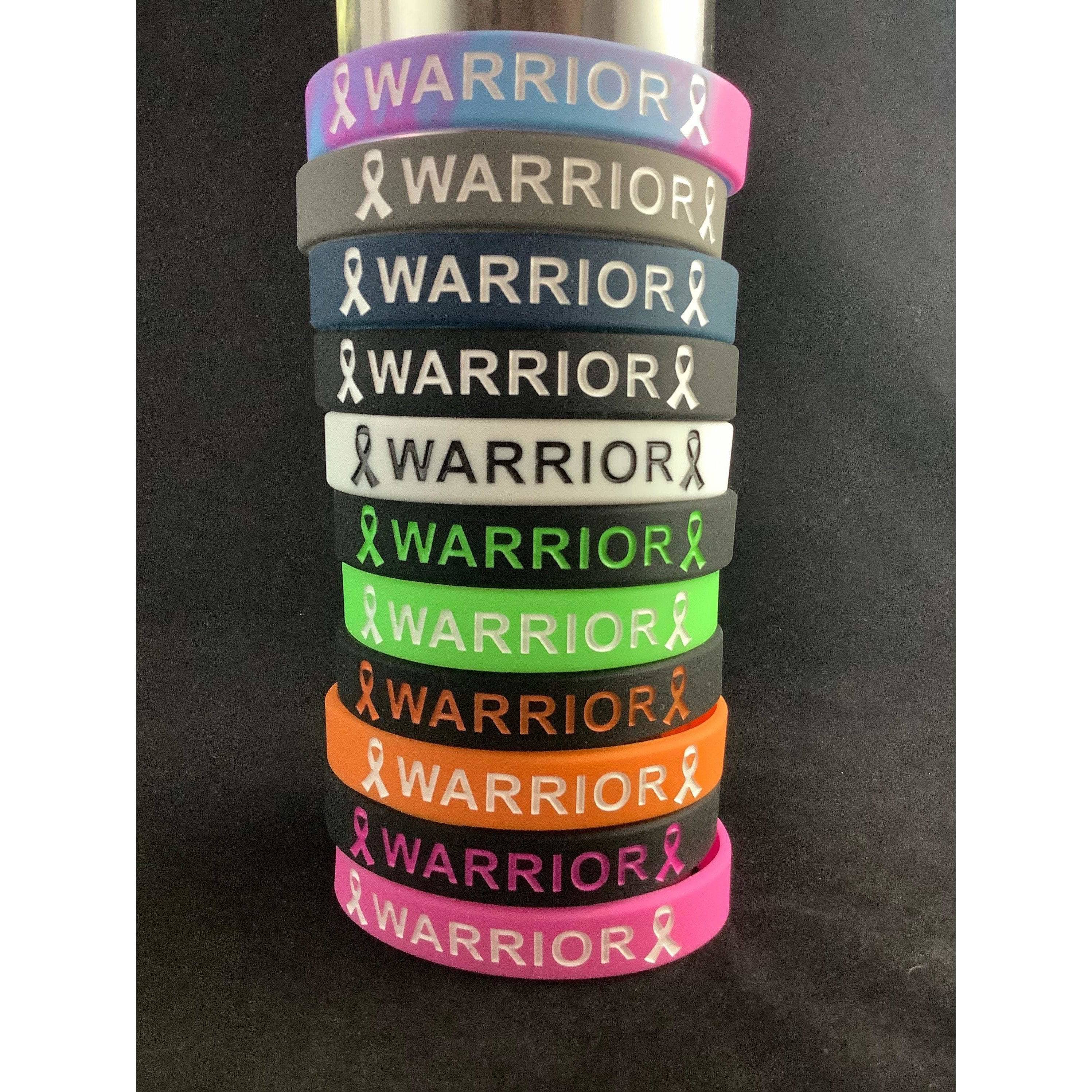 Awareness Ribbon Wristband – Silicone Cause Band 8 Inch Standard Size