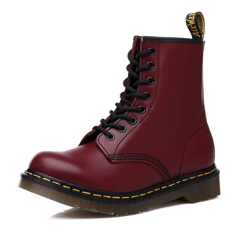 Unisex Leather Ankle Boots