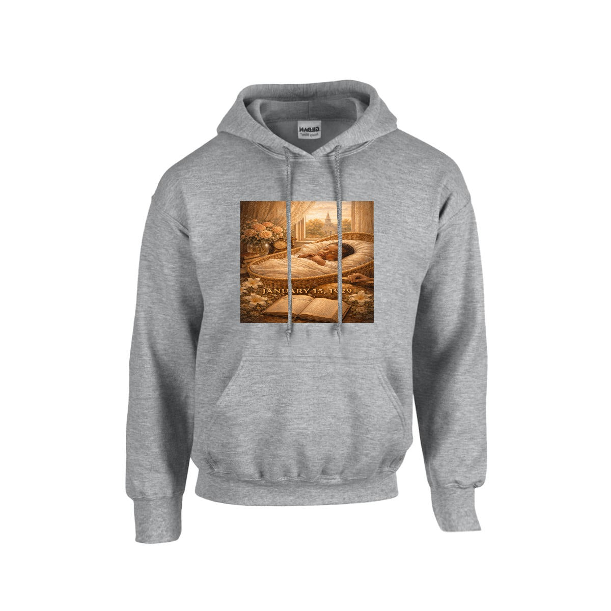 Men's MLK Hoodie "The Birth" - USA Printed Double Sided