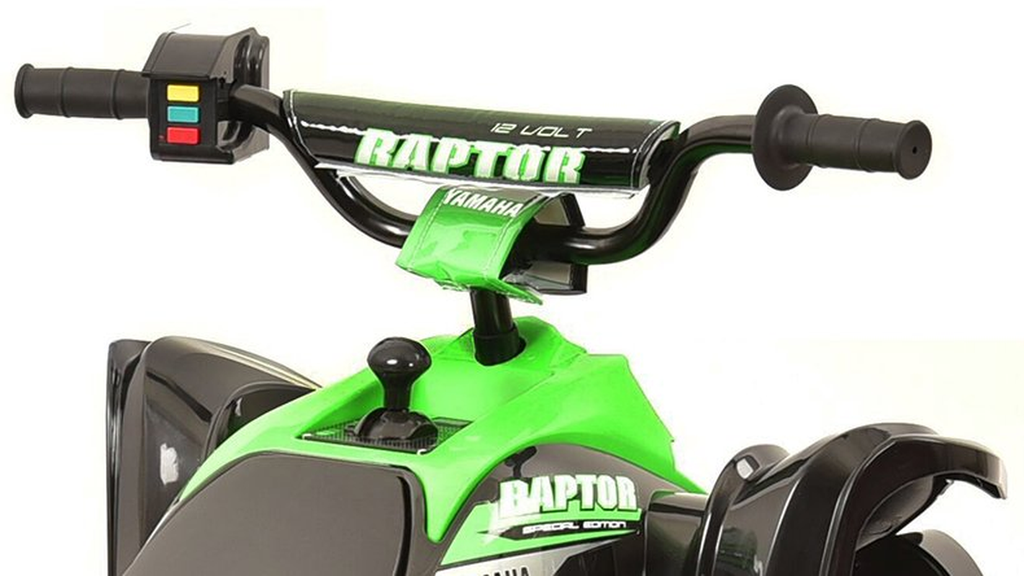 Yamaha Raptor 12V Battery-Powered Ride-On with Custom Graphics - Enhanced Riding Experience for Kids