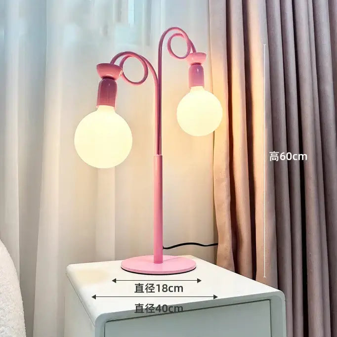 Yellow red & green colorful led floor lamp bedroom art light