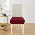 Yellow ribbed fleece chair cover for dining room seat protection