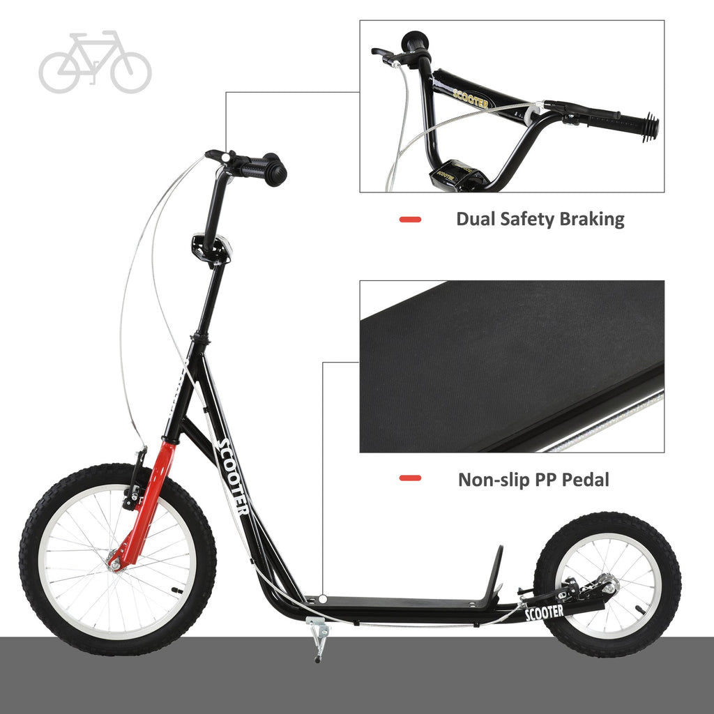 Adjustable Handlebar Kick Scooter for Youth and Teens Ages 5 and Up