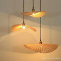 Zen bamboo tea room chandelier dining room led pendant light